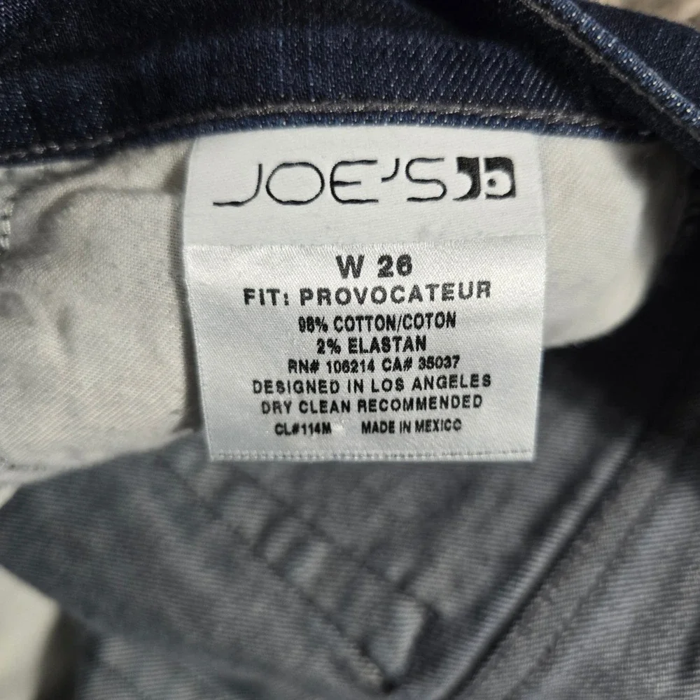 Joes Jeans Provocateur Bootcut Dark Wash Denim Blue Jeans W 26 CL114M